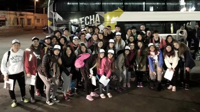 estudiantes de viaje